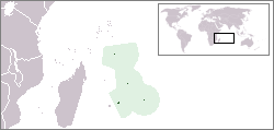 Lage Mauritius